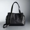 Simply Vera Vera Wang Extended Zip Satchel Bag Tawny Port