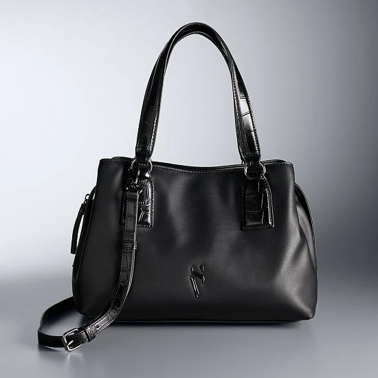 Simply Vera Vera Wang Extended Zip Satchel Bag Tawny Port 1 Simply Vera Vera Wang Extended Zip Satchel Bag Tawny Port