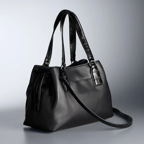 Simply Vera Vera Wang Extended Zip Satchel Bag Tawny Port 2 Simply Vera Vera Wang Extended Zip Satchel Bag Tawny Port - Image 2