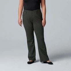 Plus Size Simply Vera Vera Wang High-Rise Ponte Bootcut Vera Black 8 Plus Size Simply Vera Vera Wang High-Rise Ponte Bootcut Vera Black -Simply Vera Vera Wang STORE unnamed file 1197