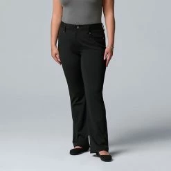 Plus Size Simply Vera Vera Wang High-Rise Ponte Bootcut Vera Black 9 Plus Size Simply Vera Vera Wang High-Rise Ponte Bootcut Vera Black -Simply Vera Vera Wang STORE unnamed file 1198