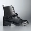 Simply Vera Vera Wang Trombone Women's Combat Boots Black
