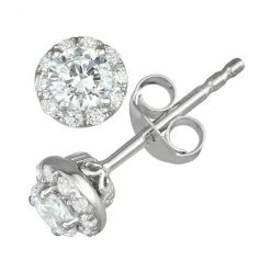 Simply Vera Vera Wang 14k White Gold 1/2 Carat T.W. Diamond Stud Earrings