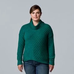 Plus Size Simply Vera Vera Wang Metallic Cowlneck Sweater Wind Chime 9 Plus Size Simply Vera Vera Wang Metallic Cowlneck Sweater Wind Chime -Simply Vera Vera Wang STORE unnamed file 1310