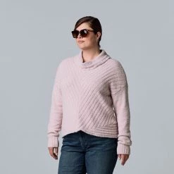 Plus Size Simply Vera Vera Wang Metallic Cowlneck Sweater Wind Chime 12 Plus Size Simply Vera Vera Wang Metallic Cowlneck Sweater Wind Chime -Simply Vera Vera Wang STORE unnamed file 1313