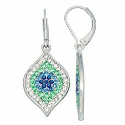Simply Vera Vera Wang Evil Eye Drop Earrings Silver Tone Blue -Simply Vera Vera Wang STORE unnamed file 1327