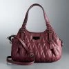 Simply Vera Vera Wang Buena Satchel Bag Quilted Venice Peri