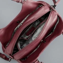 Simply Vera Vera Wang Buena Satchel Bag Quilted Venice Peri -Simply Vera Vera Wang STORE unnamed file 1346