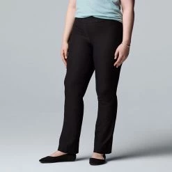 Petite Simply Vera Vera Wang Simply Modern Bootcut Pants Naveena Plum -Simply Vera Vera Wang STORE unnamed file 1356