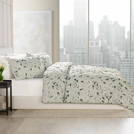 Simply Vera Vera Wang Shadow Leaves Comforter Set With Shams 4 Simply Vera Vera Wang Shadow Leaves Comforter Set With Shams - Image 4