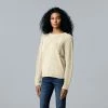 Women's Simply Vera Vera Wang Braided Cable Dolman Sweater Aged Wine