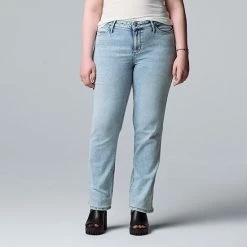 Women's Simply Vera Vera Wang Relaxed Straight-Leg Jeans