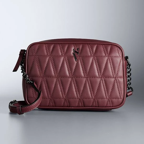Simply Vera Vera Wang Camera Bag Quilted Tawny Port 9 Simply Vera Vera Wang Camera Bag Quilted Tawny Port - Image 9