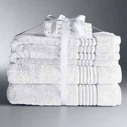 Simply Vera Vera Wang Signature 6-piece Bath Towel Set Silver
