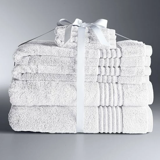 Simply Vera Vera Wang Signature 6-piece Bath Towel Set Silver 1 Simply Vera Vera Wang Signature 6-piece Bath Towel Set Silver