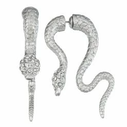 Simply Vera Vera Wang Snake Front Back Earrings Rose Gold Tone -Simply Vera Vera Wang STORE unnamed file 1471