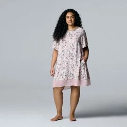 Plus Size Simply Vera Vera Wang Cozy Short Sleeve Sleepshirt Black Animal Print 7 Plus Size Simply Vera Vera Wang Cozy Short Sleeve Sleepshirt Black Animal Print -Simply Vera Vera Wang STORE unnamed file 1508