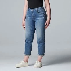 Women's Simply Vera Vera Wang Relaxed Boyfriend Jean Capri Whittier -Simply Vera Vera Wang STORE unnamed file 1519