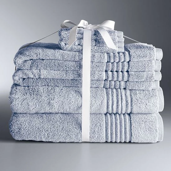 Simply Vera Vera Wang Signature 6-piece Bath Towel Set Silver 9 Simply Vera Vera Wang Signature 6-piece Bath Towel Set Silver - Image 9