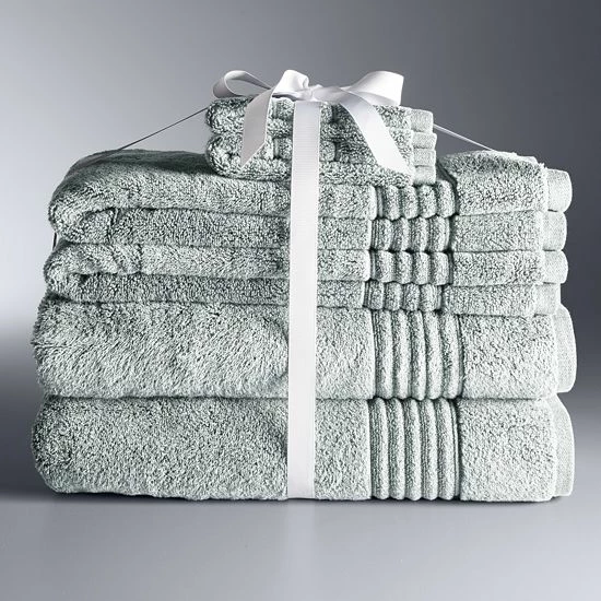 Simply Vera Vera Wang Signature 6-piece Bath Towel Set Silver 10 Simply Vera Vera Wang Signature 6-piece Bath Towel Set Silver - Image 10