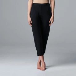 Women's Simply Vera Vera Wang Basic Luxury Pajama Capri Pants Navy