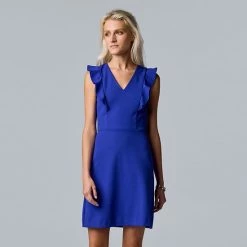 Women's Simply Vera Vera Wang Ruffled Cocktail Dress Vera Black