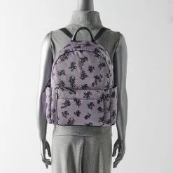 Simply Vera Vera Wang Cargo Nylon Backpack Purple Ash Blooming -Simply Vera Vera Wang STORE unnamed file 1617