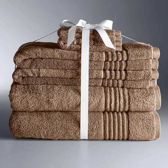 Simply Vera Vera Wang Signature 6-piece Bath Towel Set Silver 18 Simply Vera Vera Wang Signature 6-piece Bath Towel Set Silver - Image 18