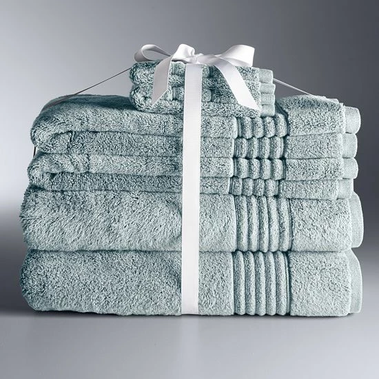 Simply Vera Vera Wang Signature 6-piece Bath Towel Set Silver 19 Simply Vera Vera Wang Signature 6-piece Bath Towel Set Silver - Image 19