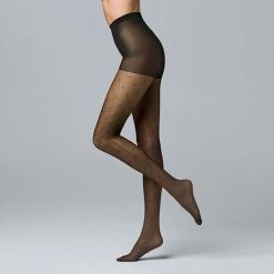 Women's Simply Vera Vera Wang Dotted Control Top Tights