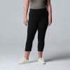 Simply Vera Vera Wang Live-In Mid Rise Capri Legging White