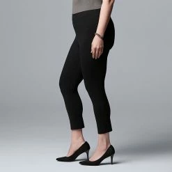 Simply Vera Vera Wang Live-In Mid Rise Capri Legging White -Simply Vera Vera Wang STORE unnamed file 1676