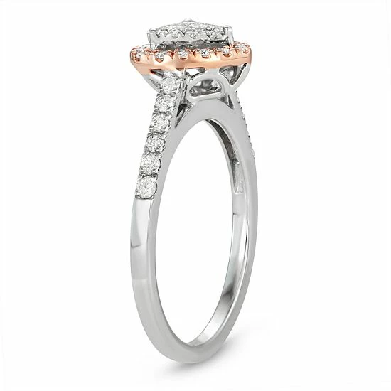 Simply Vera Vera Wang Two Tone 14k Gold 1/2 Carat T.W. Diamond Heart Engagement Ring 2 Simply Vera Vera Wang Two Tone 14k Gold 1/2 Carat T.W. Diamond Heart Engagement Ring - Image 2