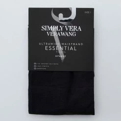 Simply Vera Vera Wang Ultra Wide Waistband 90D Opaque Tights -Simply Vera Vera Wang STORE unnamed file 1741