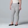 Plus Size Simply Vera Vera Wang Modern Skinny Ankle Pants Vera Black