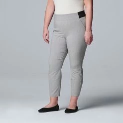 Plus Size Simply Vera Vera Wang Modern Skinny Ankle Pants Vera Black -Simply Vera Vera Wang STORE unnamed file 1826