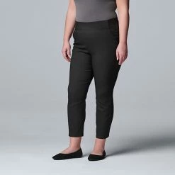Plus Size Simply Vera Vera Wang Modern Skinny Ankle Pants Vera Black -Simply Vera Vera Wang STORE unnamed file 1828