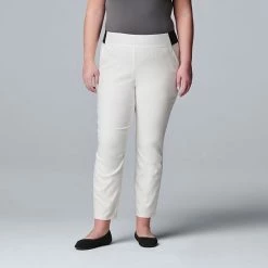 Plus Size Simply Vera Vera Wang Modern Skinny Ankle Pants Vera Black -Simply Vera Vera Wang STORE unnamed file 1829