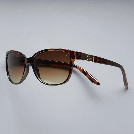 Women's Simply Vera Vera Wang Bobbin Small Wayfarer Sunglasses Brown 5 Women's Simply Vera Vera Wang Bobbin Small Wayfarer Sunglasses Brown - Image 5