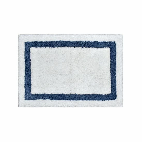 Simply Vera Vera Wang Signature Cotton Border Bath Rug Charcoal 4 Simply Vera Vera Wang Signature Cotton Border Bath Rug Charcoal - Image 4
