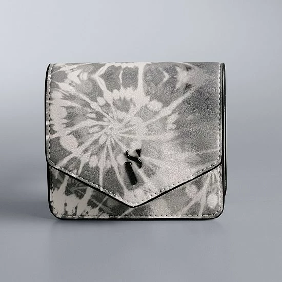 Simply Vera Vera Wang Baylor RFID-Blocking Flap Wallet Ikat Floral Print 5 Simply Vera Vera Wang Baylor RFID-Blocking Flap Wallet Ikat Floral Print - Image 5