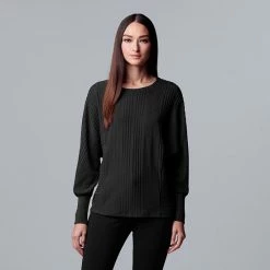 Women's Simply Vera Vera Wang Cozy Dolman Top Floral Fade All Over B -Simply Vera Vera Wang STORE unnamed file 1991