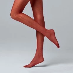 Women's Simply Vera Vera Wang Pin Dot Sheer 30D Tights Black -Simply Vera Vera Wang STORE unnamed file 1994