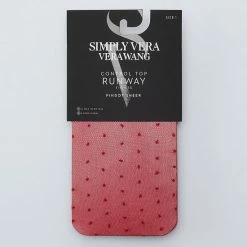 Women's Simply Vera Vera Wang Pin Dot Sheer 30D Tights Black -Simply Vera Vera Wang STORE unnamed file 1995