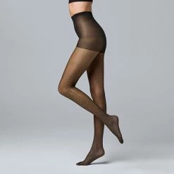 Women's Simply Vera Vera Wang Pin Dot Sheer 30D Tights Black -Simply Vera Vera Wang STORE unnamed file 1997