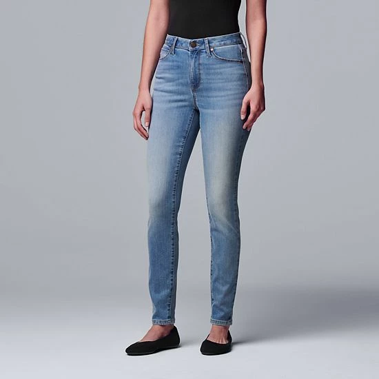 Women's Simply Vera Vera Wang Stretch High-Waisted Skinny Jeans Tennessee 6 Women's Simply Vera Vera Wang Stretch High-Waisted Skinny Jeans Tennessee - Image 6