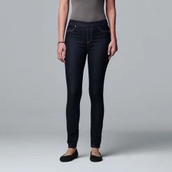 Simply Vera Vera Wang Mid Rise All-Day Denim Legging Gray 18 Simply Vera Vera Wang Mid Rise All-Day Denim Legging Gray -Simply Vera Vera Wang STORE unnamed file 207