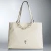 Simply Vera Vera Wang Pamelia Chain Tote Bag Cream