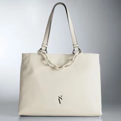 Simply Vera Vera Wang Pamelia Chain Tote Bag Cream -Simply Vera Vera Wang STORE unnamed file 2077