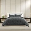 Simply Vera Vera Wang Charcoal Rib Texture Duvet Set With Shams